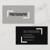 シンプル/コーナーアクセント(白) 名刺 (正面/裏面)