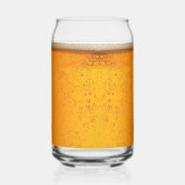 シンプル ゴールド ビール モノグラム クリスマスパーティー ガラス缶 (裏面)