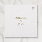 シンプル ゴールド モノグラム フェイバータグ (裏面)