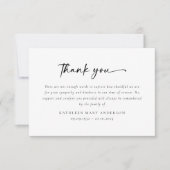 シンプル サンキューカード (正面)