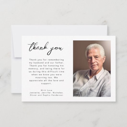 シンプル サンキューカード (正面)