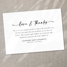 シンプル サンキューカード