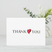 シンプル サンキューカード (スタンド正面)