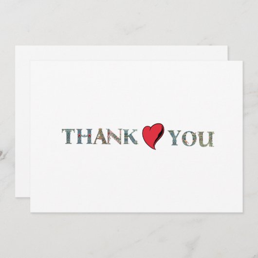 シンプル サンキューカード (正面/裏面)