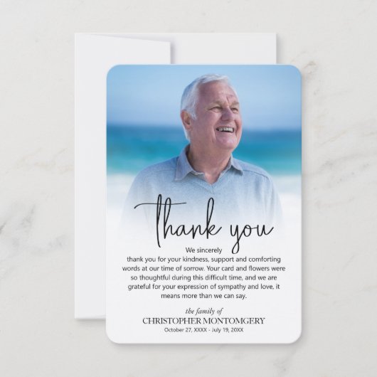 シンプル サンキューカード (正面)