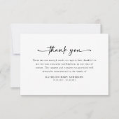 シンプル サンキューカード (正面)