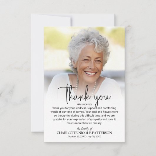 シンプル サンキューカード (正面)