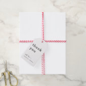 シンプル サンクス ギフトタグ (より糸付き)