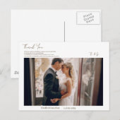 シンプル サンクス ポストカード (正面/裏面)