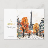 シンプル サンクス ポストカード (正面)