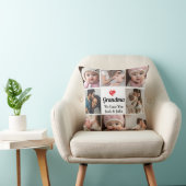 シンプル&シック |おばあちゃんのハートフォトコラージュ クッション (椅子)