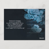 シンプル シック ゴールド ジオメトリック フレーム  ありがとう ポストカード (裏面)