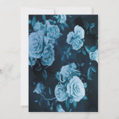 シンプル シック ゴールド ジオメトリック フレーム ウェディング アニバーサリー 招待状 (裏面)