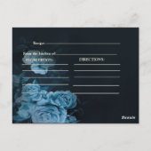 シンプル シック ゴールド ジオメトリック フレーム  ブライズシャワー ポストカード (裏面)