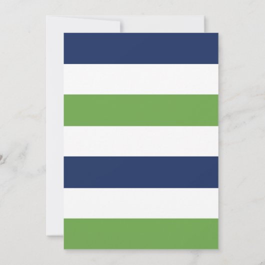 シンプル·シック·結婚式招待状/ネービー·ライム 招待状 (裏面)