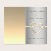 シンプル シルバー ゴールド フォト ウェディング 招待状 (外部フラット)