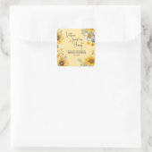 シンプル シーズ・ファウンド・ハー・ハニー・ビー・ブライダルシャワー スクエアシール (バッグ)