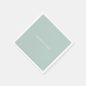 シンプル シーフォーム カップル 名前 モダン コックテイル スタンダードカクテルナプキン (角)