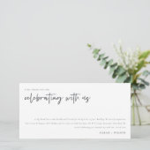 シンプル・シ祝ック(Us Cligraphy 結婚) サンキューカード (スタンド正面)