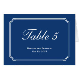 シンプル·シ結婚ックのテーブル·ナンバー·カード