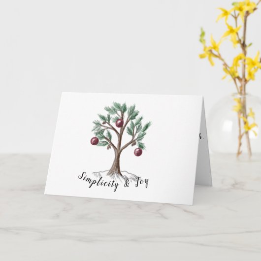 シンプル&ジョイ カード (黄色い花)