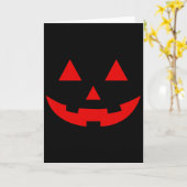 シンプル スイカ ジャックオーランタン 夏 ハロウィン カード (黄色い花)