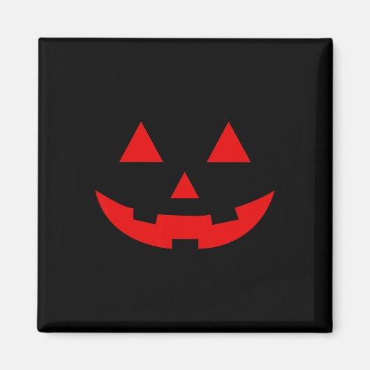 シンプル スイカ ジャック・オ・ランタン 夏 ハロウィン マグネット (正面)