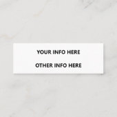 シンプル スキニー名刺 (裏面)