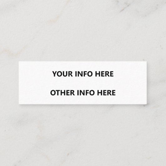 シンプル スキニー名刺 (裏面)