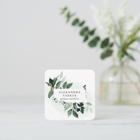 シンプル スクエア名刺 (スタンド正面)