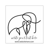 シンプル スクラップブック 動物 象 ラバースタンプ (インプリント)