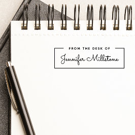 シンプル  スクリプト名の机から セルフインキングスタンプ