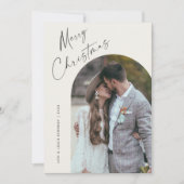 シンプル スクリプト ボホ アーチ クリスマス (正面)