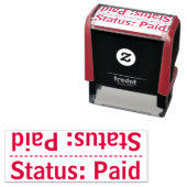 シンプル「ステータス:有料」ゴム印 セルフインキングスタンプ (インサイチュ)