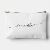 シンプル スワッシュ シグネチャー ネーム アクセサリーポーチ (正面)
