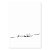 シンプル スワッシュ シグネチャー ネーム プレース カード (正面)