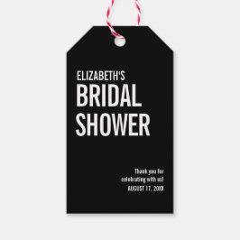 シンプル タイポグラフィー ブライダル サンクス ギフトタグ