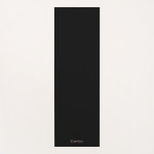 シンプル タイポグラフィー 名前入り ブラック ピンク ヨガマット (正面)