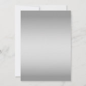 シンプル ダスティーブルー ラブスクリプト ウェディング 招待状 (裏面)