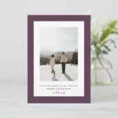 シンプル ダーク ビザンチン フレーム 写真 シーズンカード (スタンド正面)