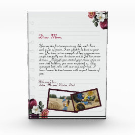 シンプル・チッパーソナライズされたク・ラブ・レター フォトブロック