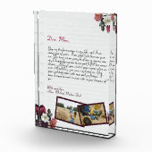 シンプル・チッパーソナライズされたク・ラブ・レター フォトブロック (右)