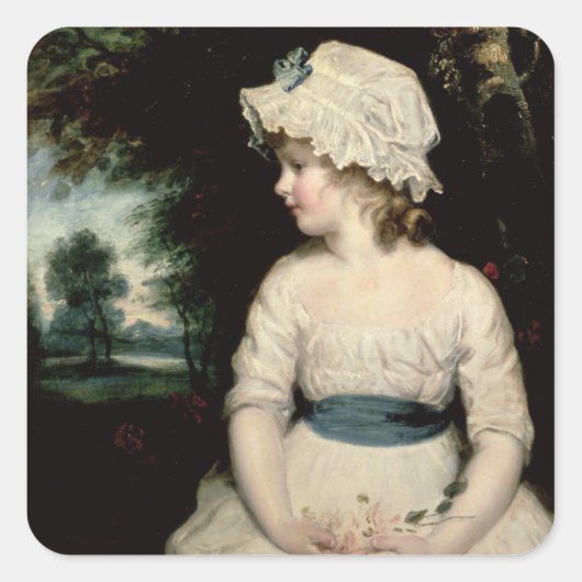 シンプル – テオフィリア・ガトキ恋しく思ンのポートレート スクエアシール (正面)