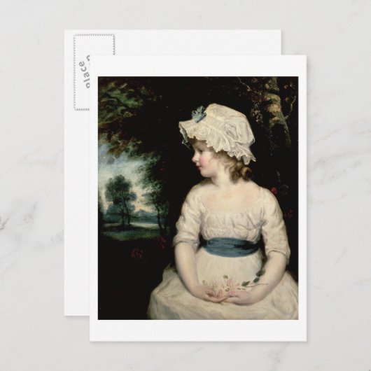 シンプル – テオフィリア・ガトキ恋しく思ンのポートレート ポストカード (正面/裏面)