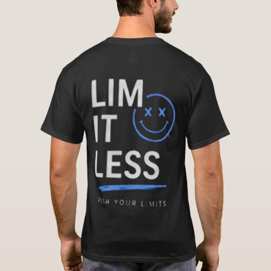 シンプル テキスト エステティック Tシャツ | 集中力 (裏面)