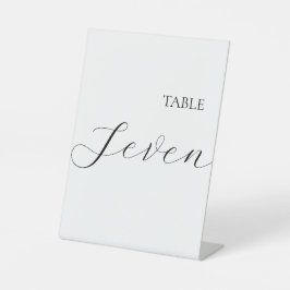 シンプル テーブルナンバー Seven 台座サイン