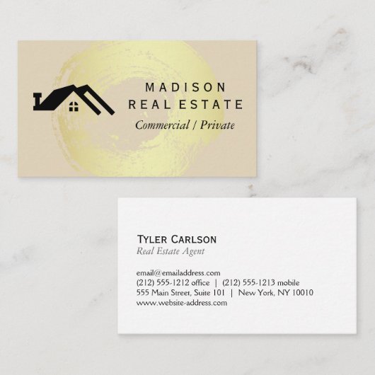 シンプル/ハウスロゴII 名刺 (正面/裏面)