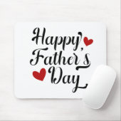 シンプル・ハッピーファーザー・デイ・カリグラフィー |マウスパッド マウスパッド (マウス)