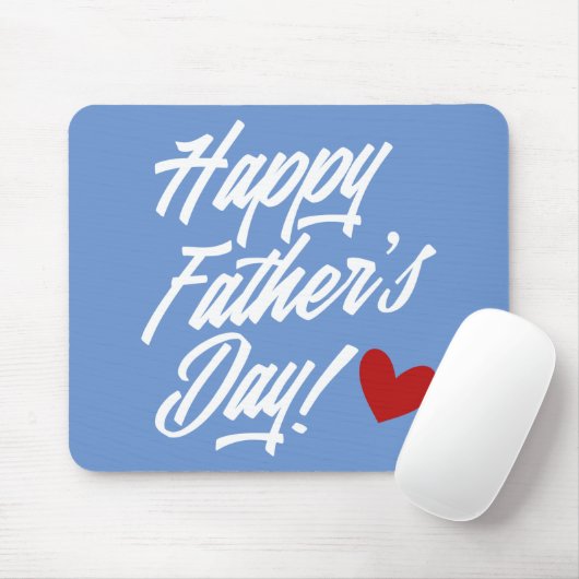 シンプル・ハッピーファーザー・デイ・カリグラフィー |マウスパッド マウスパッド (マウス)