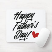 シンプル・ハッピーファーザー・デイ・カリグラフィー |マウスパッド マウスパッド (マウス)